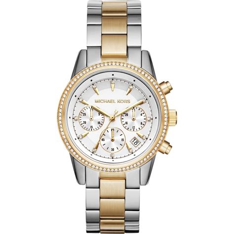 michael kors watch two tone